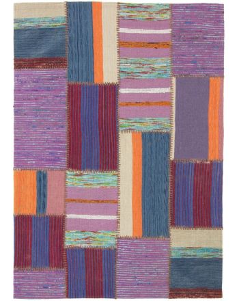 Flachgewebeteppich Kelim Patchwork