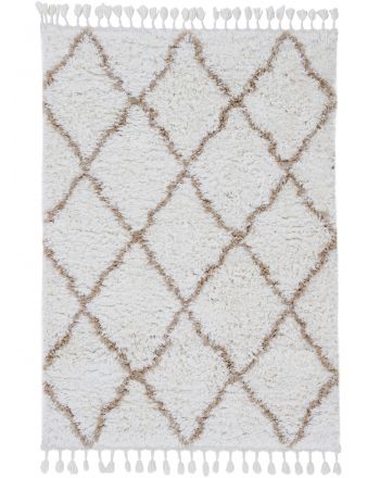 Hochflorteppich Eddy Beige