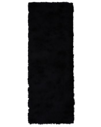 Hochflorteppich Breeze Läufer Schwarz