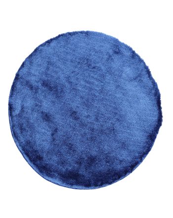 Hochflorteppich Breeze Rund Blau