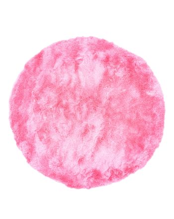 Hochflorteppich Breeze Rund Rosa