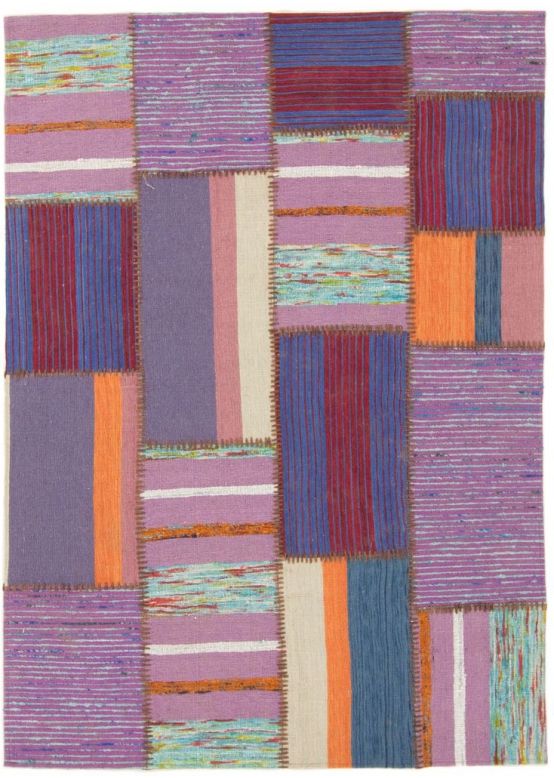 Flachgewebeteppich Kelim Patchwork