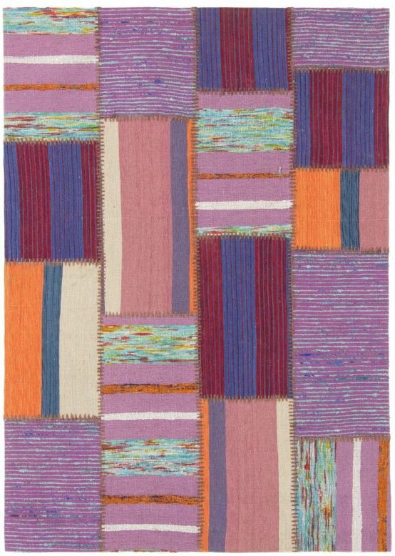 Flachgewebeteppich Kelim Patchwork