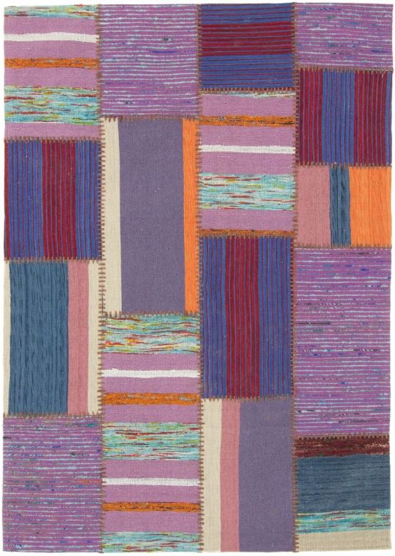 Flachgewebeteppich Kelim Patchwork