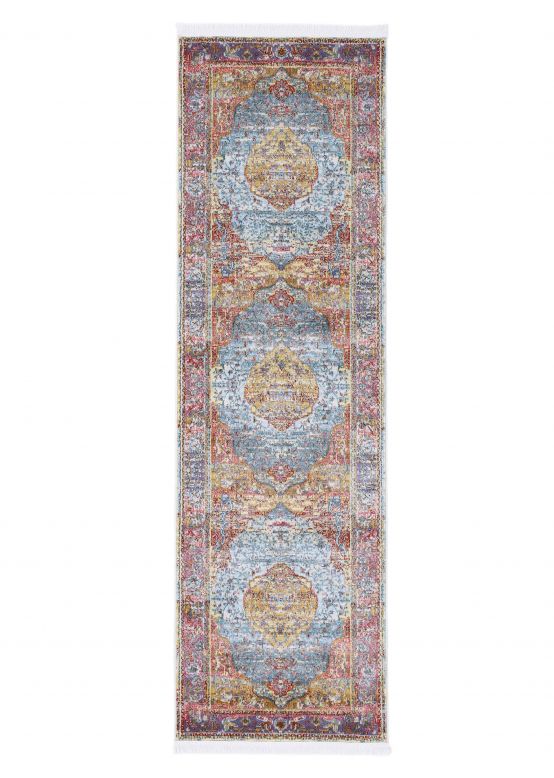 Vintage Teppich Esha Läufer Multicolor
