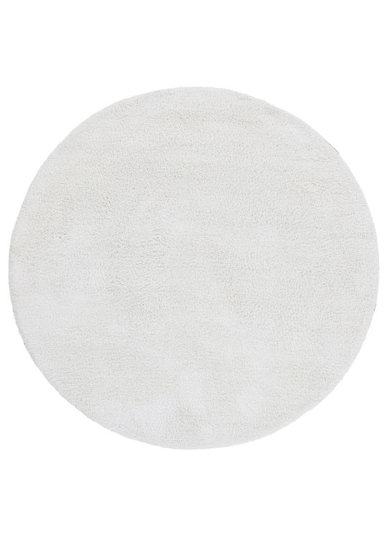 Hochflorteppich Silky Rund Creme
