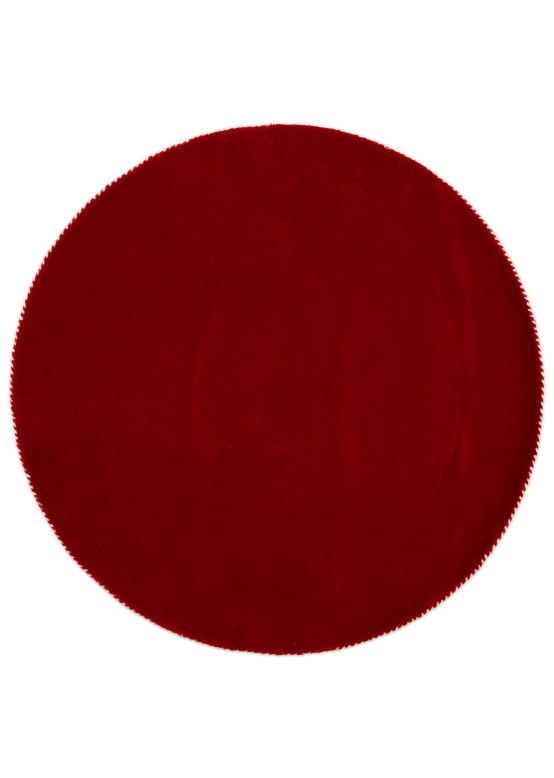 Wollteppich Gabbeh Lola Rund Rot